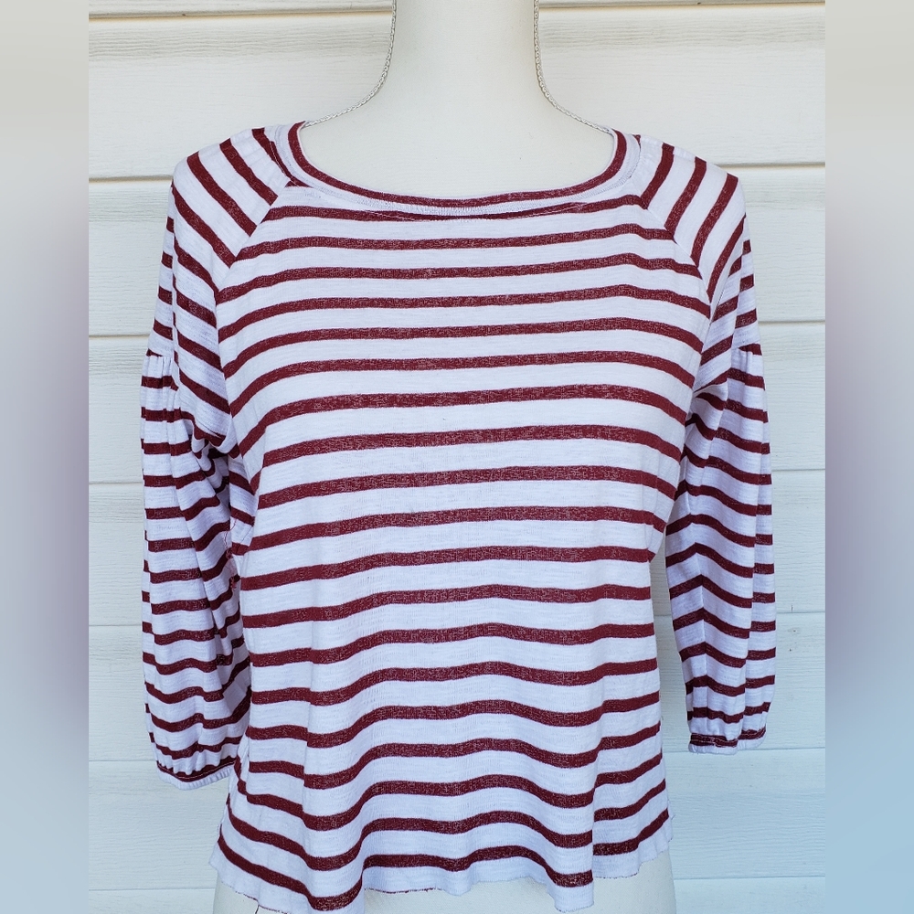 Jessica Simpson Red White Striped Crop Top!!